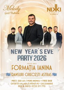 New Year’s Eve 2026 – Melody Gold Formatia Ianina & Ansamblul Astras